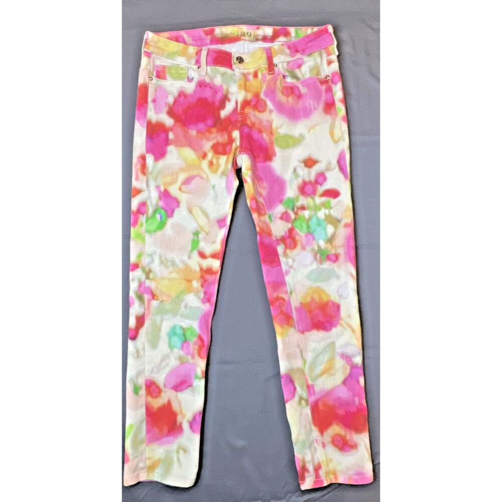 Kate Spade Live Colorfully Watercolor Jeans Size 29 - Picture 2 of 7